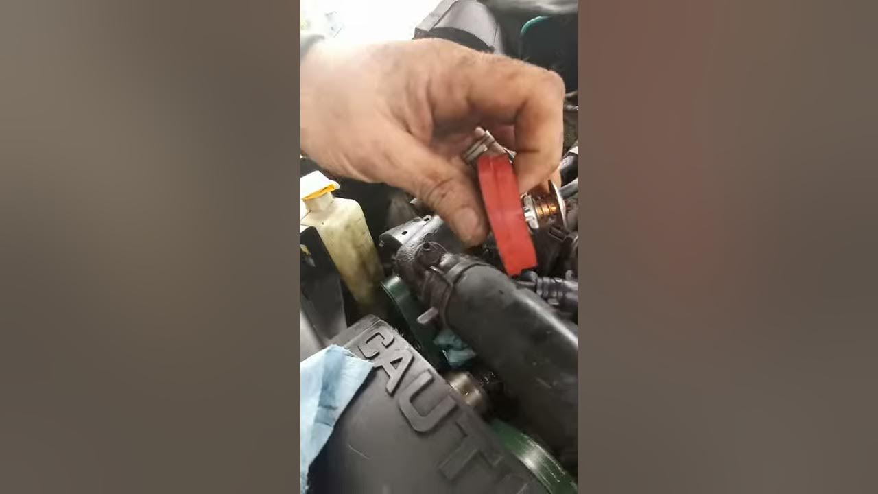 1997 dodge ram cummins thermostat replacement. - YouTube