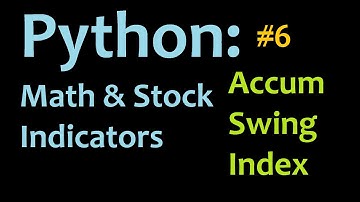 Python: Accumulative Swing Index (ASI) 3 Mathematics and Stock Indicators