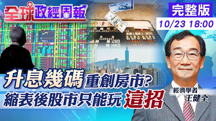 【全球政經周報】"升息幾碼"重創房市?縮表後股市只能玩"這招" 限電.恆大.美債危機多!中經院新數據"它"下跌 @CtiFinance  20211023 - 天天要聞