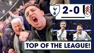 Son (흥민손) Fires Spurs Top Of The League! Tottenham 2-0 Fulham [MATCHDAY EXPERIENCE]
