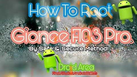 GUIDE How to Root Gionee F103 pro. With PC