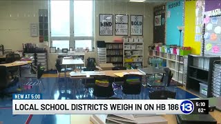 Local school districts weigh in on HB 186