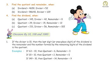 Maths Class 4 | Chapter 6: Division | Apex Global Learning Publications