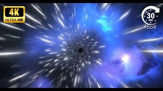 Warp Speed | 4K Interstellar Travel Ambience ✨🚀 (30 Minute Loop)