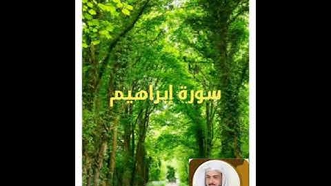 سورة إبراهيم بصوت الشيخ خالد الجليل