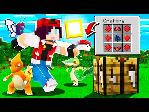 How to craft POKEBALLS in MINECRAFT POKEMON (Pixelmon Mod #3)