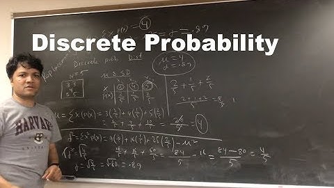 Statistics Lecture #6 : Discrete Probability Distribution