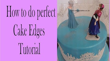 How to fondant upside down cake. Perfect cake edge