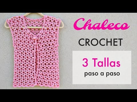 chaleco para señora a crochet