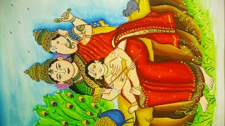 Beautiful Painting Of Maa Parvati With Her Two Kids Ganesha And Karthikeyan Youtube Beautiful Painting Of Maa Parvati With Her Two Kids Ganesha And Karthikeyan Youtube