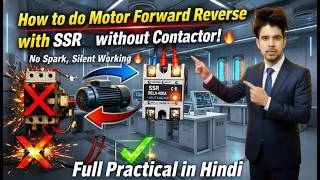 SSR Motor Control ⚡ Forward Reverse Trick