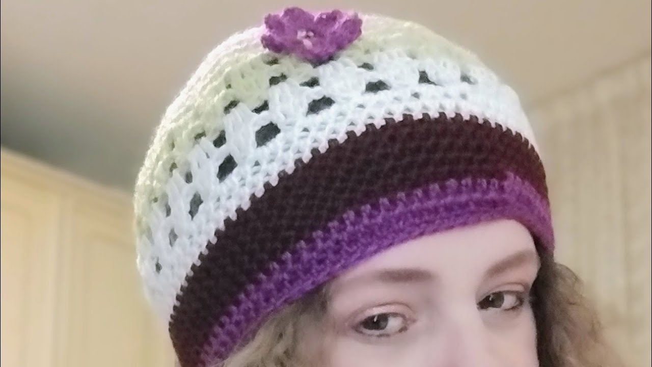 Crochet -Tutorial Cappello Spring Flower 🌸🌸🌸