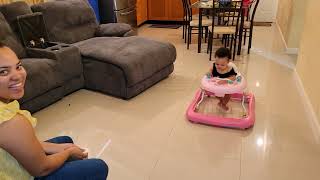 Baby walker/ 8 month old using a walker.
