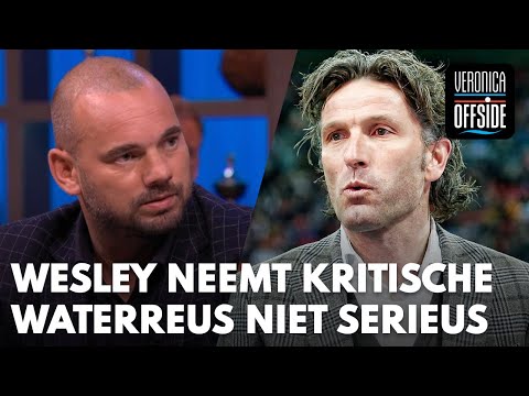 Wesley neemt kritische column Waterreus totaal niet serieus: 'Hij zat altijd op de bank'