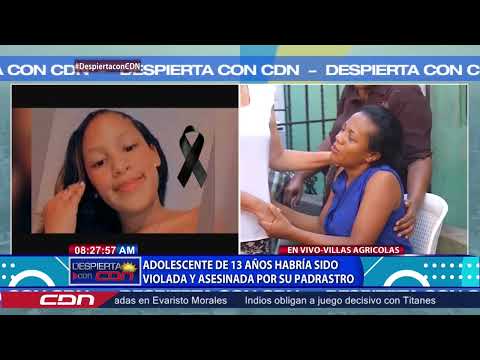 Periodista de CDN llora mientras transmitía en vivo velatorio de adolescente ultimada por padrastro