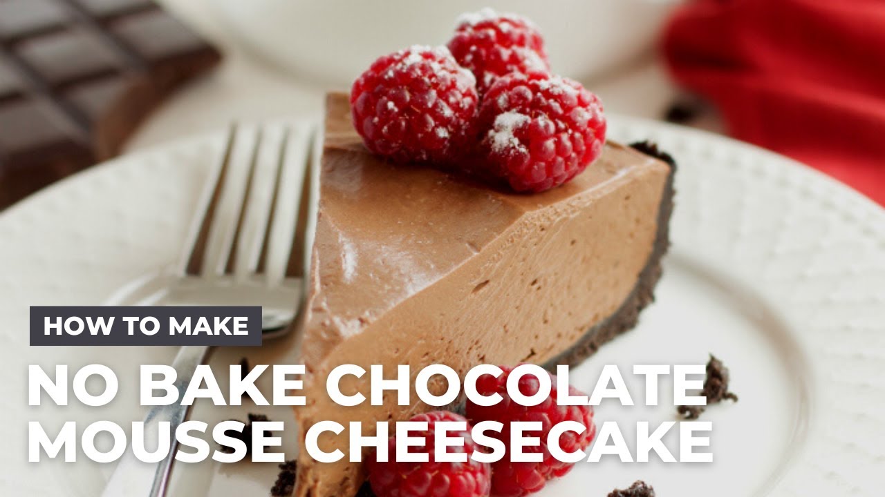 No Bake Chocolate Mousse Cheesecake (VEGAN and DAIRY FREE ...