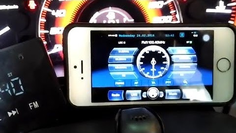 iPhone in car dash.Testing new i-Mtab app for iPhone4,5,6 + reverse camera function