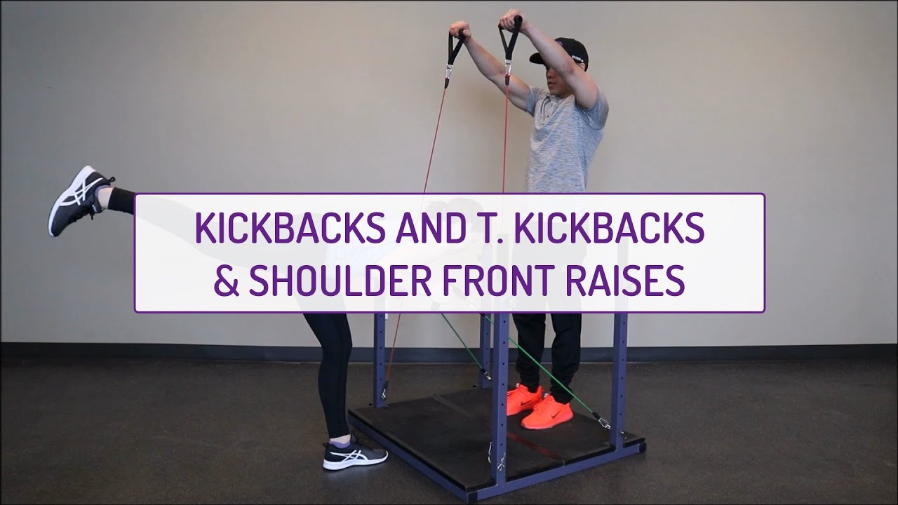 Partner Exercises | Kickbacks and Triceps Kickbacks and Front Raises