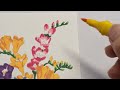 Relaxing coloring/freesia