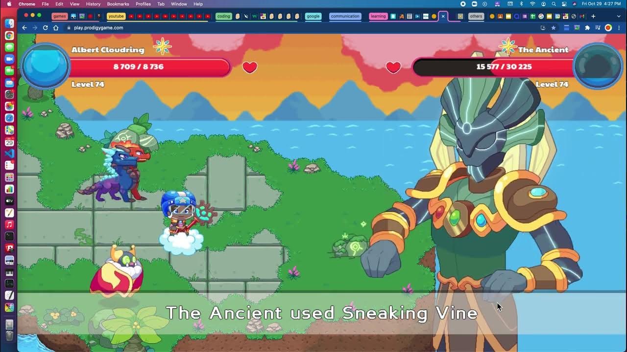 How To Beat The Ancient In Prodigy completing the ancients 5th trial in Prodigy - YouTube