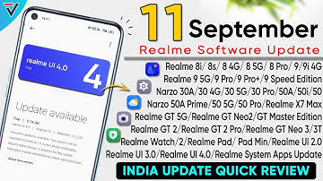 Realme September 2022 New Update | Full Device List | Realme Update List | Realme UI 4.0 Update⚡⚡