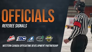 2025-26 Western Canada Officiating Development Partnership: Referee Signals