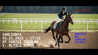 Şanlıurfa At Yarışı Tahminleri 3 Kasım 2025, Detayli Analizler Resimi