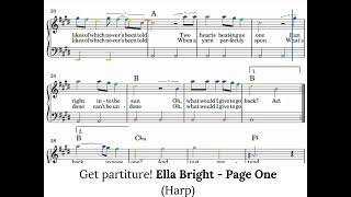 Ella Bright - Page One (Harp) Interactive Notes Music