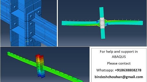 #steel #beam #column #joint #cyclic #behaviour #abaqus #bolt #load #concrete #tutorial #civil
