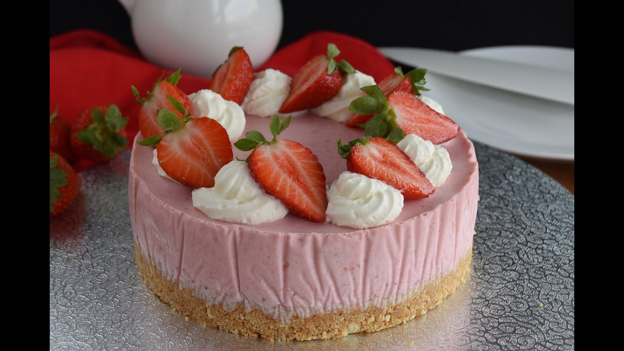 🍓 Cheesecake de fresas sin horno y muy fácil ES IRRESISTIBLE !!