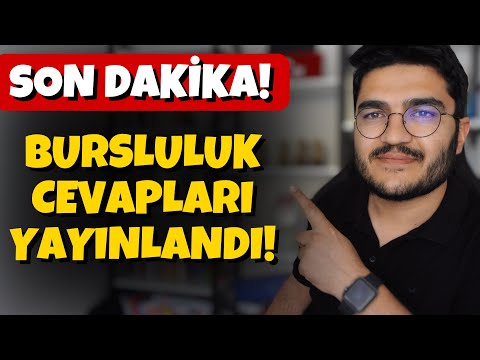 Bursluluk Sınavı Cevapları Yayınlandı! Bursluluk 2024