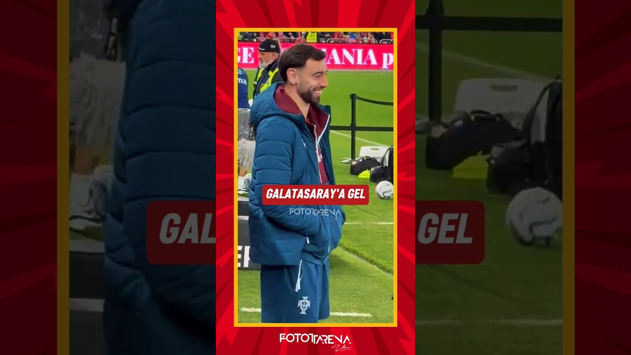 Kendisine Galatasaray'a gelmesini söyleyen taraftarlara Bruno Fernandes'in tepkisi 😊 #galatasaray