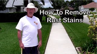 How To Remove Rust Stains From Driveways & Sidewalks  The Easy Way