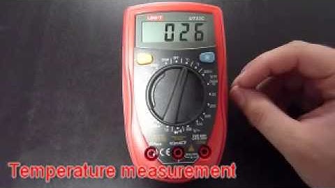 UNI-T UT33C multimeter review