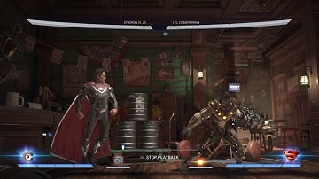 Injustice  2 cyborg F3 corner combos