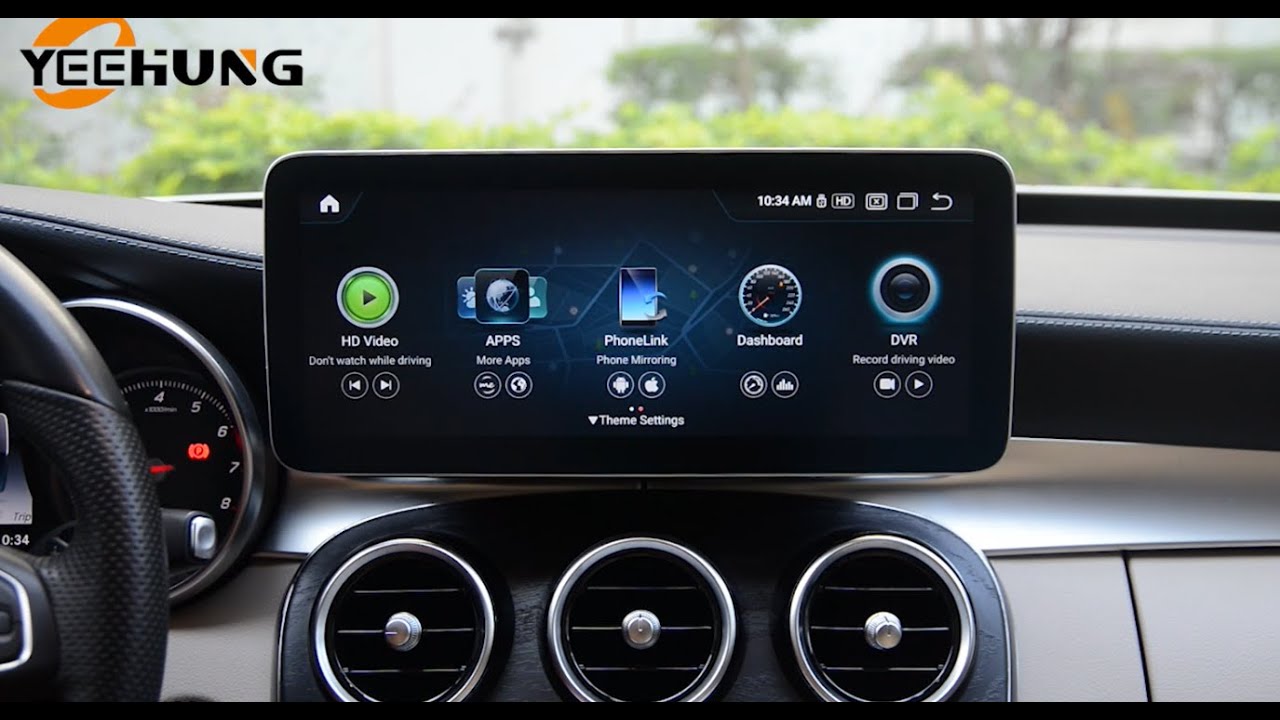 How to install Mercedes C Class W205 NTG5.0 YEEHUNG 12.3 "CarPlay Android auto screen(GLC X253 Same)