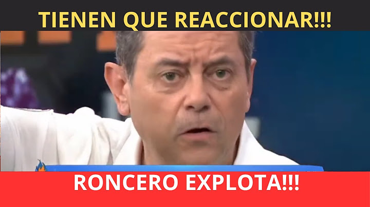 RONCERO EXPLOTA CONTRA LOS FUTBOLISTAS DEL REAL MADRID "TIENEN QUE REACCIONAR"
