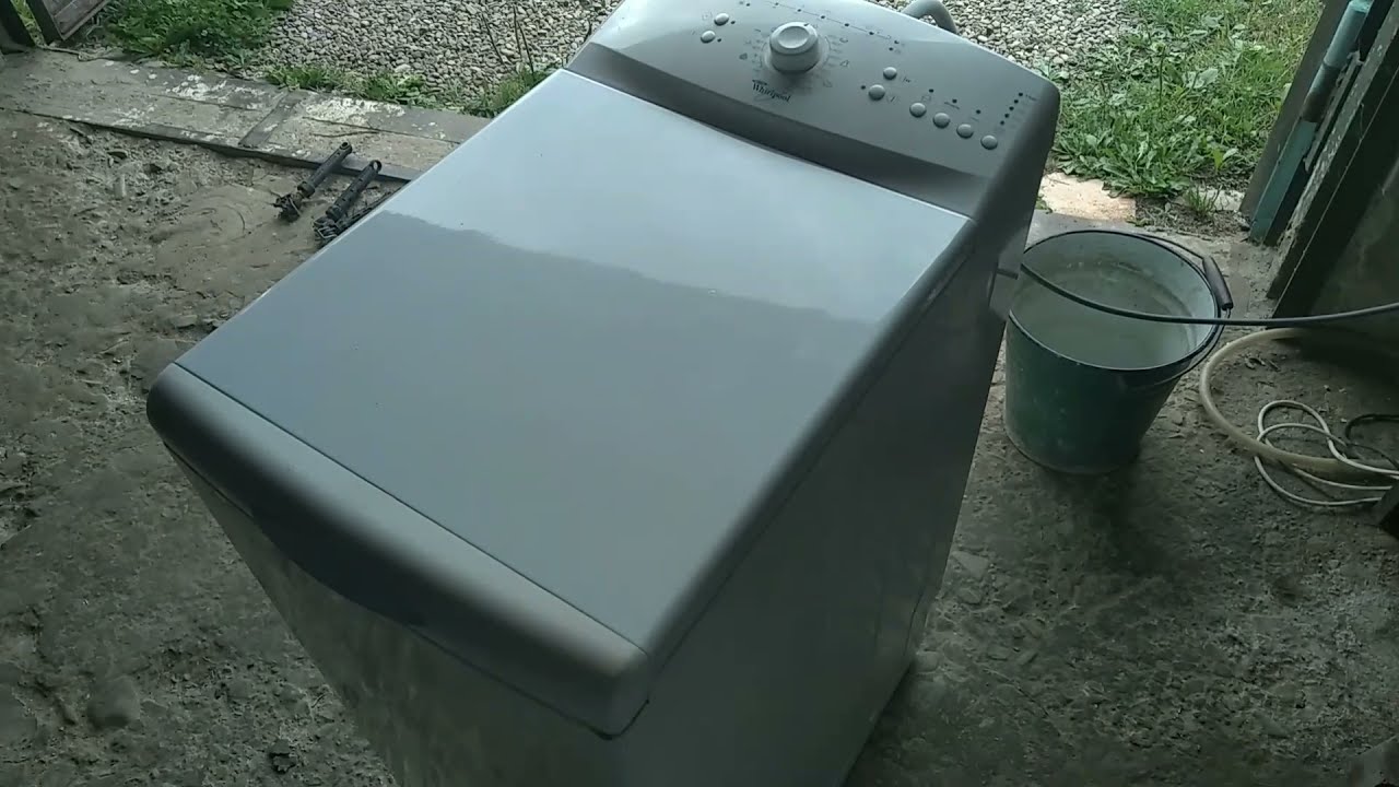 Сильная вибрация вертикальной стиральной машины Whirlpool - YouTube