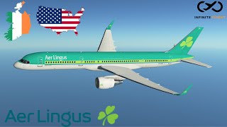Infinite Flight - Dublin to Boston | TIMELAPSE | Aer Lingus | B757