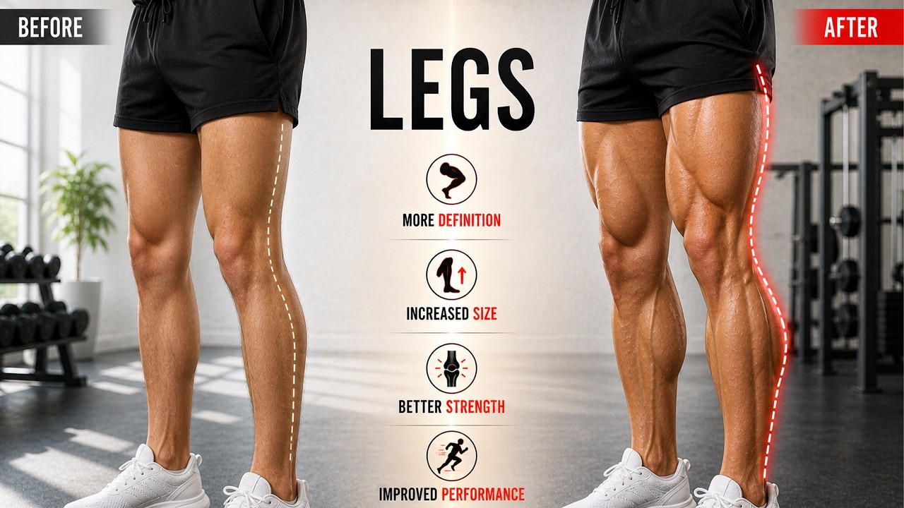 “5 LEG WORKOUTS That Build Huge, Defined Legs at Home (No Gym!)”#legs # ...