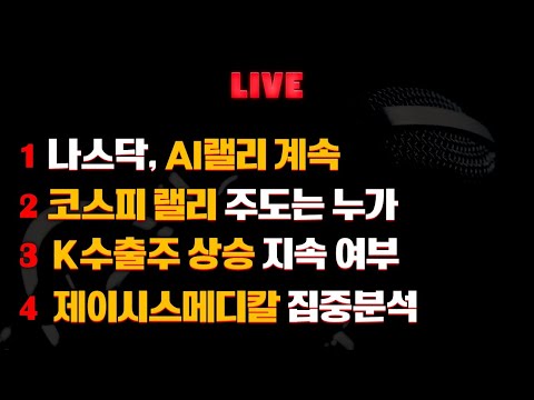 AI열풍에 나스닥 사상 최고치? 코스피 랠리는 누가 이끄나 | K수출주 계속 갈까? | 제이시스메디칼 집중분석 (키움브리핑코리아, 24.06.17)
