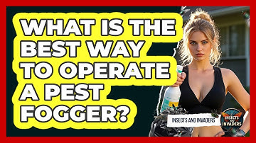 What Is The Best Way To Operate A Pest Fogger? - Insects and Invaders