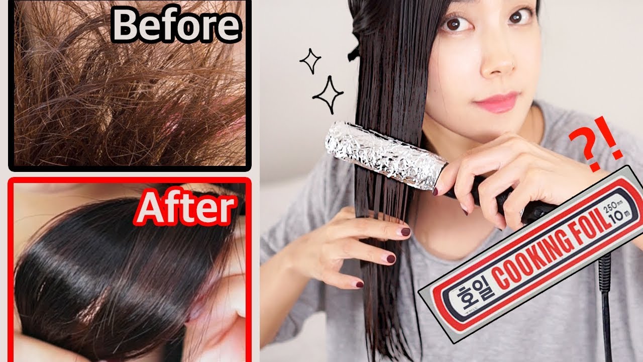ENG) 고데기와 호일로 손상모 100 복구 Restore your damaged hair 100 with foil 뷰티