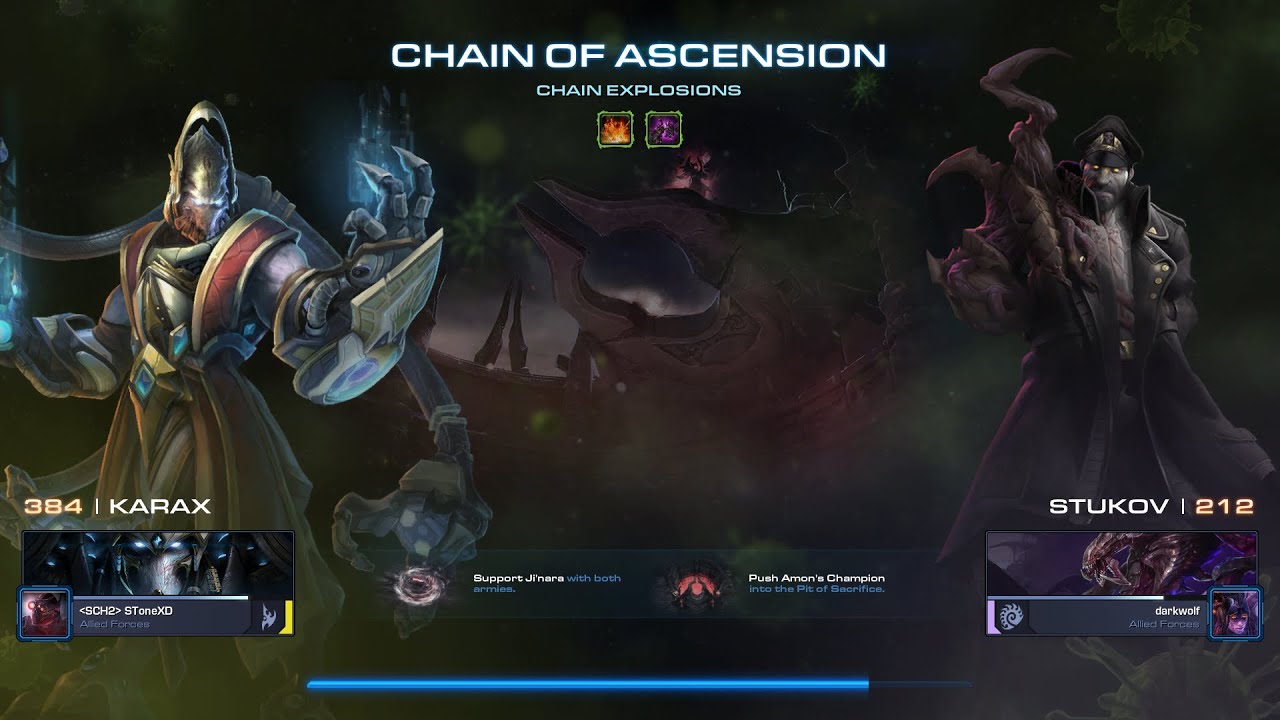 KARAX & STUKOV StarCraft II Chain of Ascension CHAIN EXPLOSIONS 10 YouTube