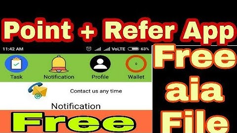 Point Wallet app aia file with Refer system new Design Earning app