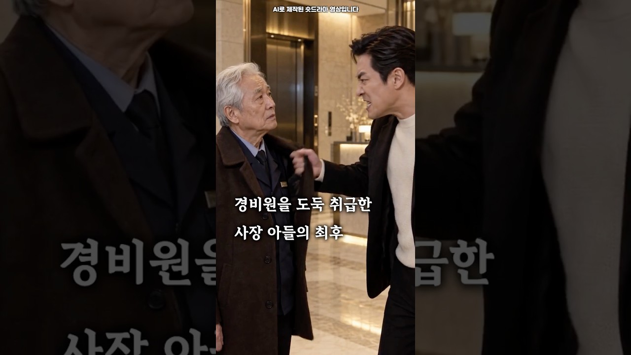 경비원을 도둑 취급한 사장 아들의 최후 #숏드라마 #사이다 #숏킹