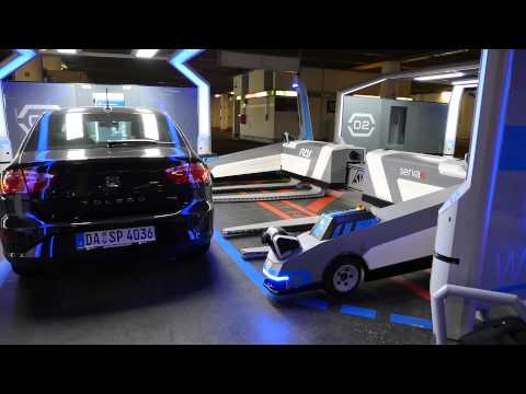 Düsseldorf Airport DUS Serva automated robot parking system - Autogefühl