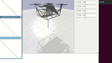 pybulletでドローンの機体の物理的状況を反映したシミュレーション