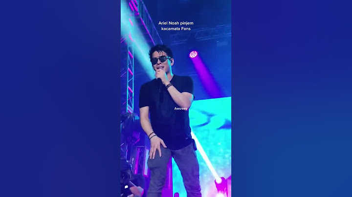 Ketika Ariel Noah Manggung Dengan Kacamata Fans