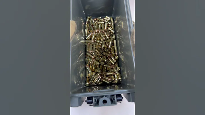 Bullet ASMR, 9mm storage edition. Relax I got more.  #9mm #gun #viral #asmr #shorts #satisfying
